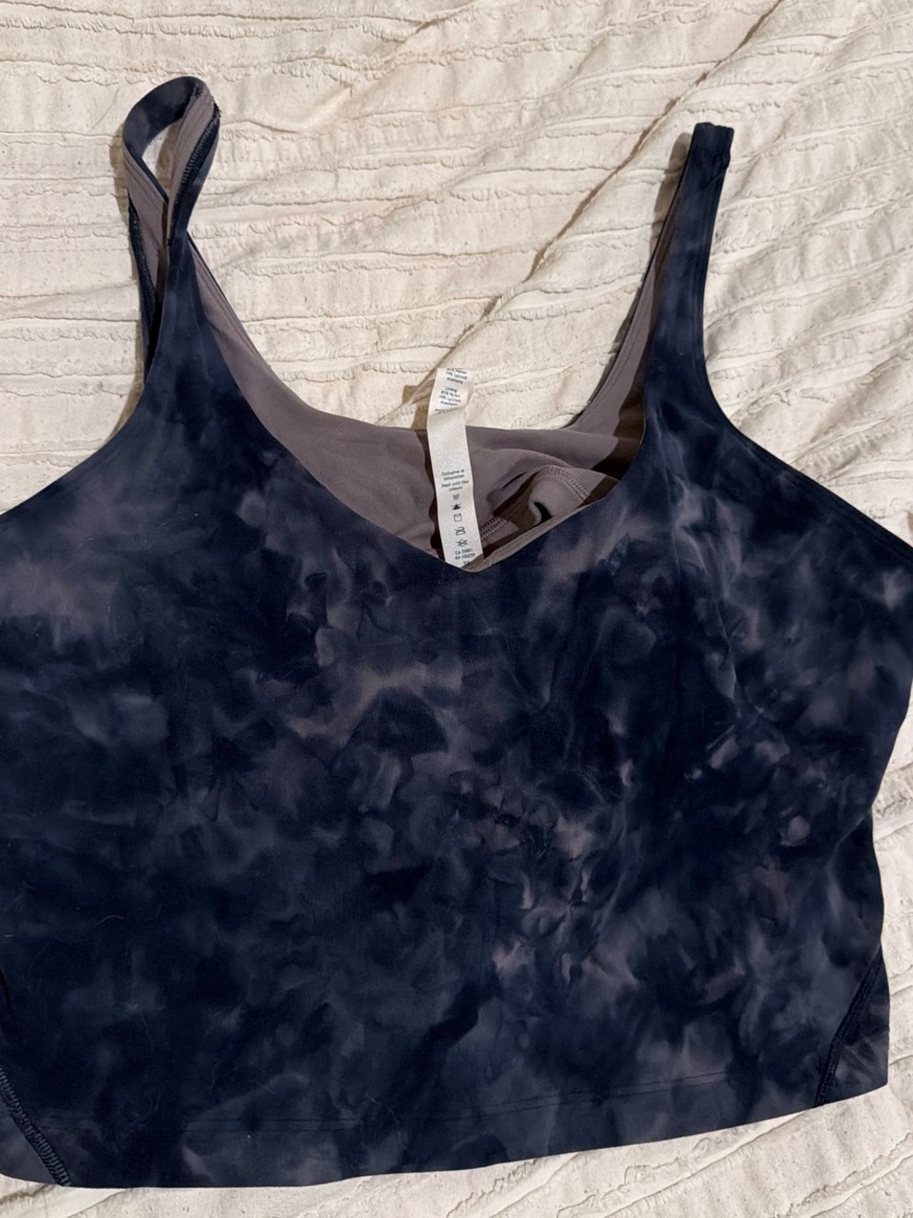 lululemon athletica Women's Tie-Dye Scoop Tank - Navy & Charcoal